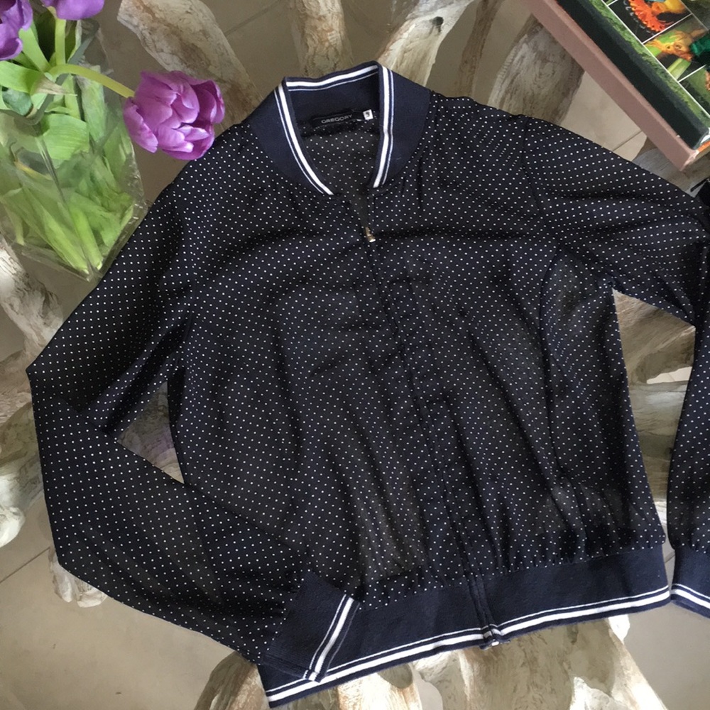Polka transparent jacket